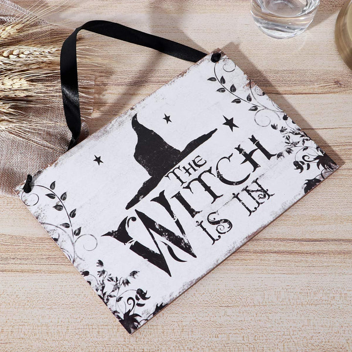 Halloween Witch Vintage Wooden Kitchen Decoration