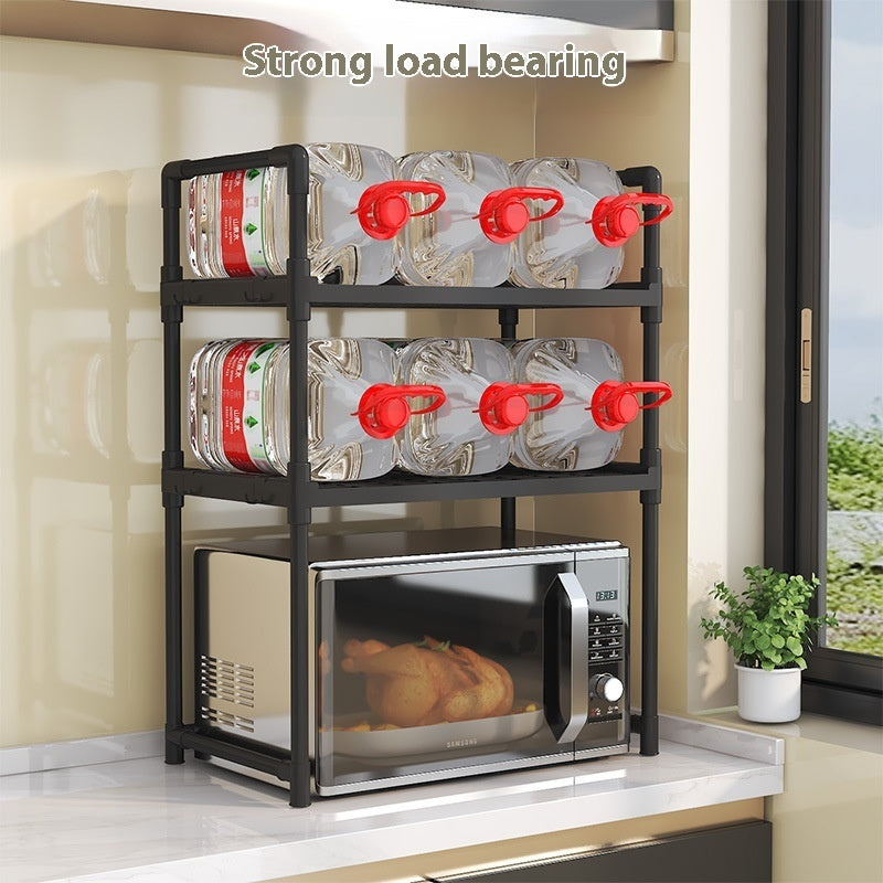 Double Layer Microwave Oven Kitchen Storage Rack
