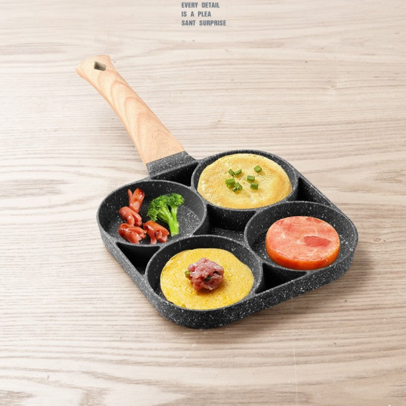 Four Hole Non Stick Frying Pan For Eggs And Breakfast