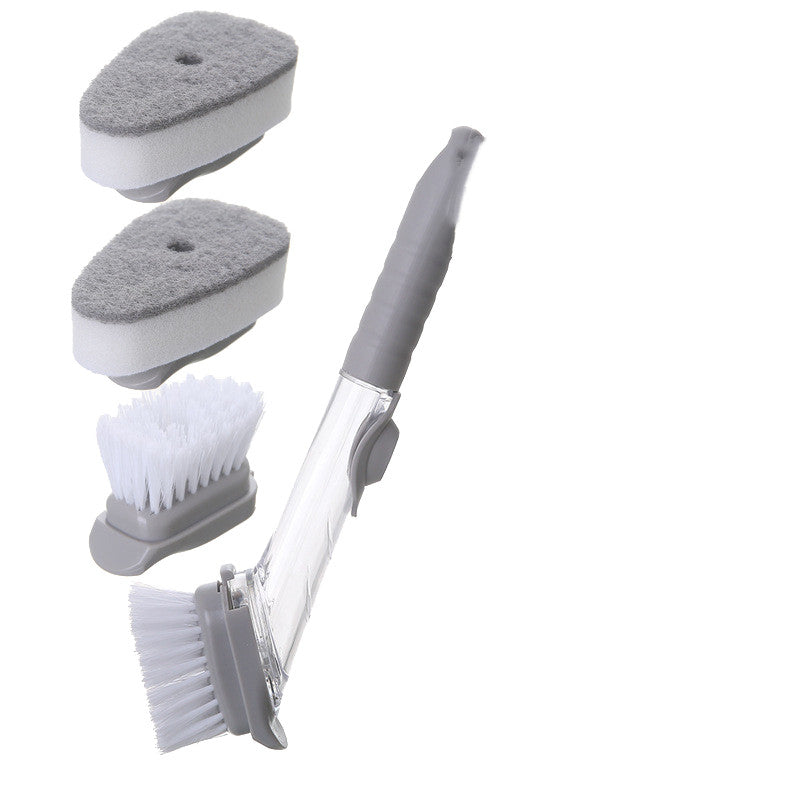 2 In 1 Long Handle Removable Cleaning Brush Kitchen Tool