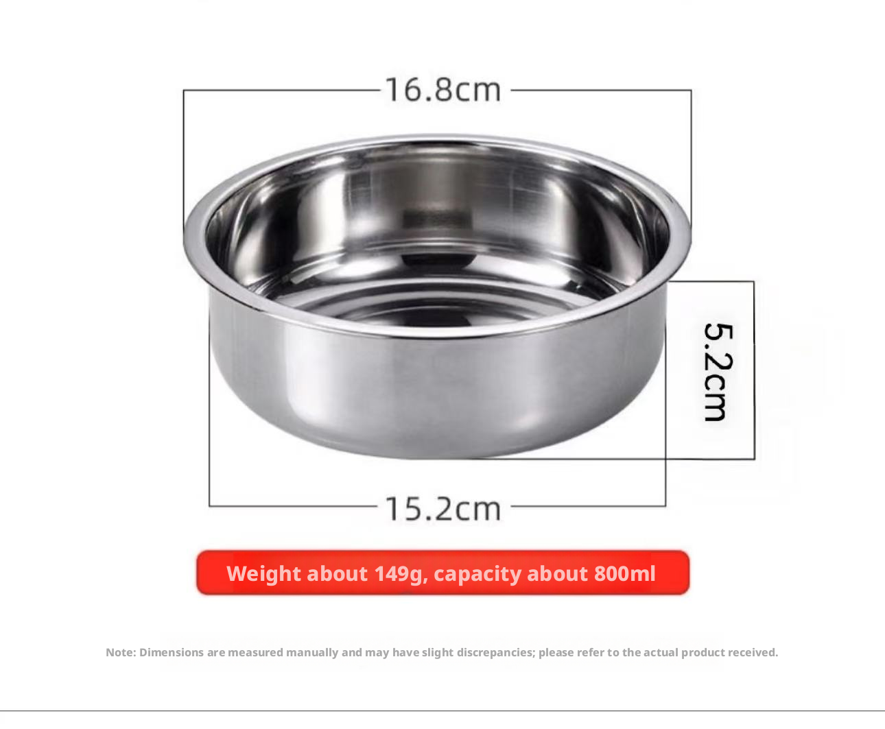 304 Stainless Steel Round Cake Plate 20.8cm Stand