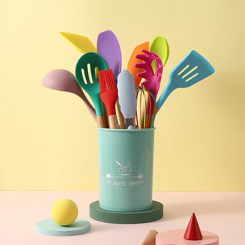 Heat Resistant Silicone Kitchen Utensils Set