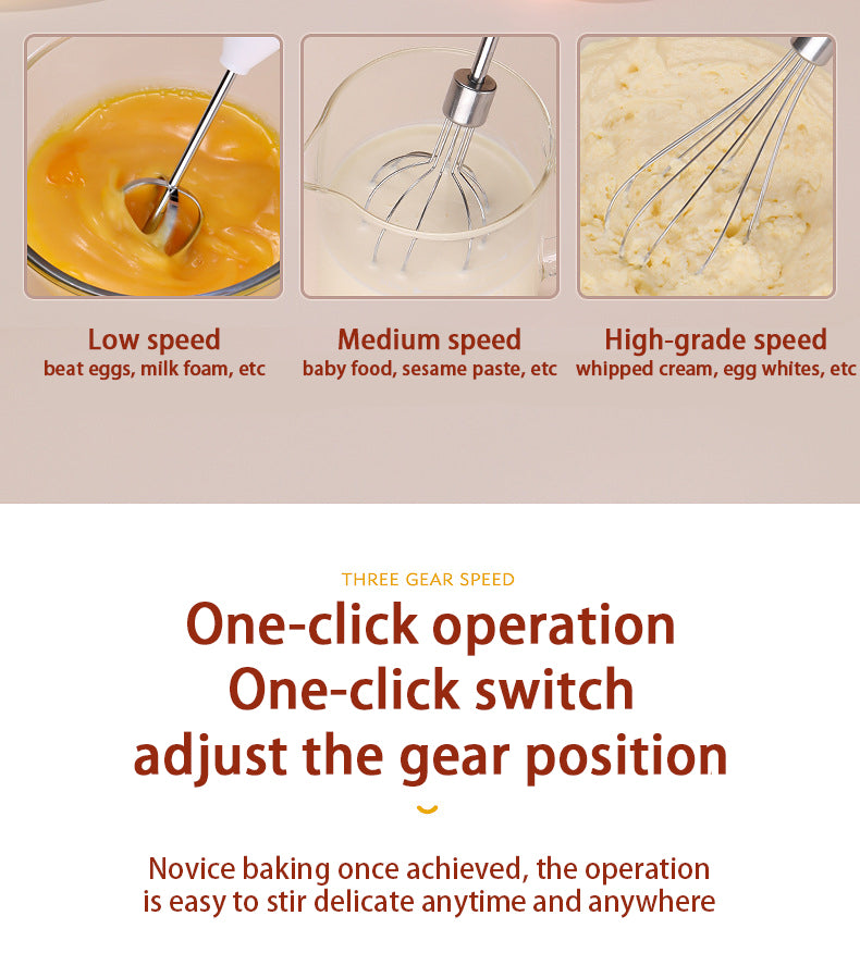 Wireless Handheld Electric Egg Whisk