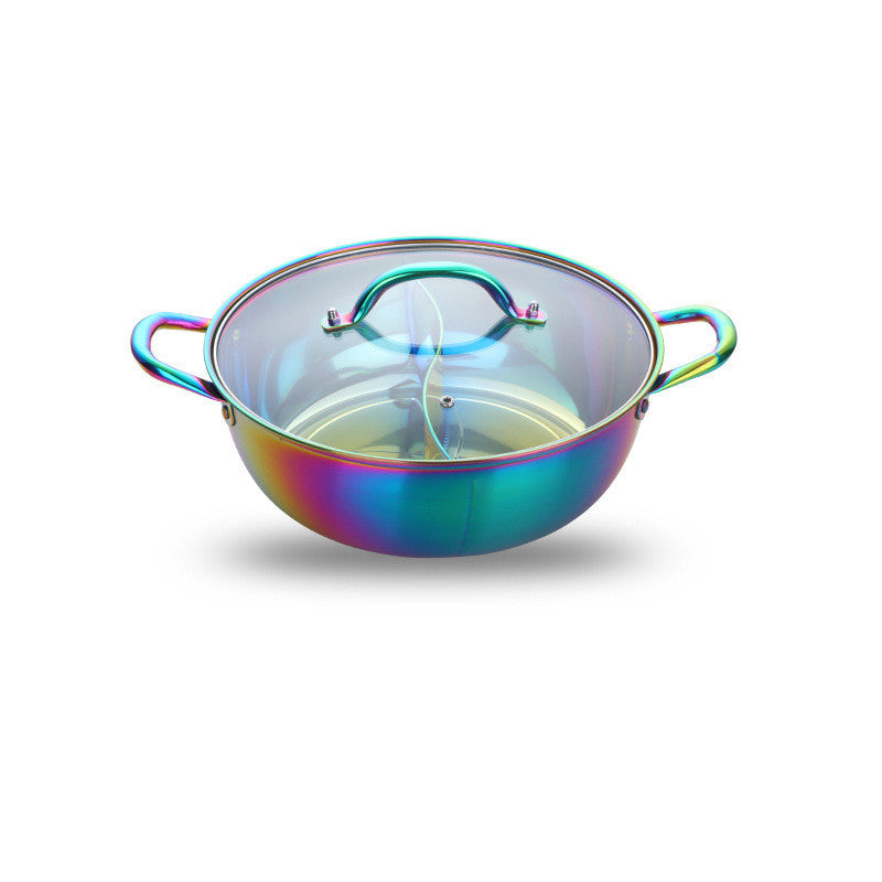 Stainless Steel Mandarin Duck Hot Pot with Titanium Plating