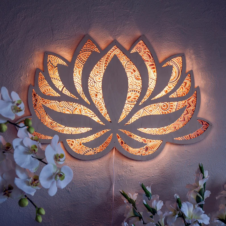 Mandala Yoga Night Light Atmosphere Decor