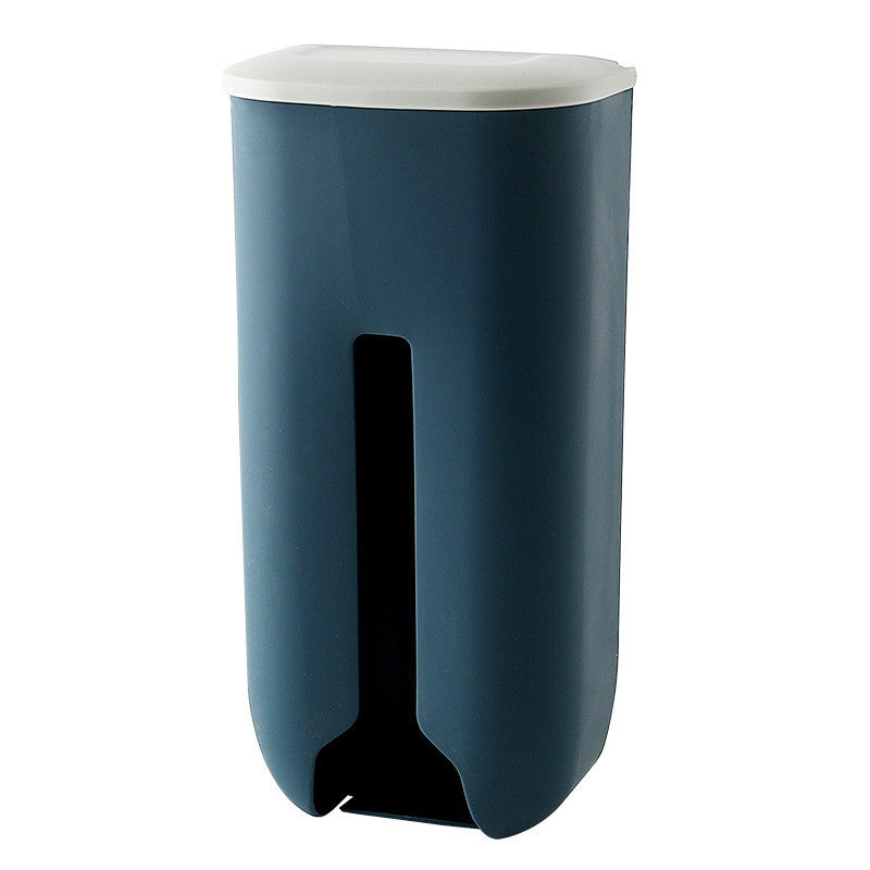 Wall Mounted Plastic Bag Storage Box Large Capacity Non Drilling