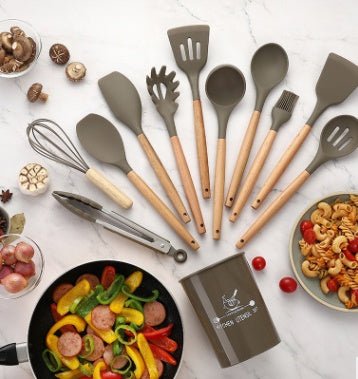 Heat Resistant Silicone Kitchen Utensils Set