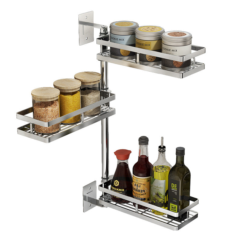Wall Mounted Punch Free Kitchen Storage Shelf