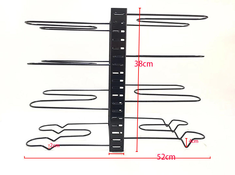 8 Tier Iron Kitchen Storage Rack Organizer