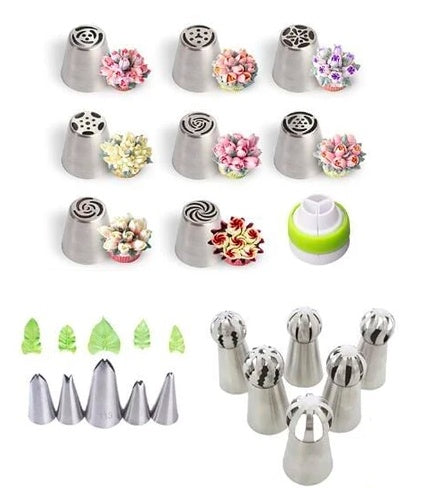 3-In-One Christmas Stainless Steel Cake Decorating Nozzle Set