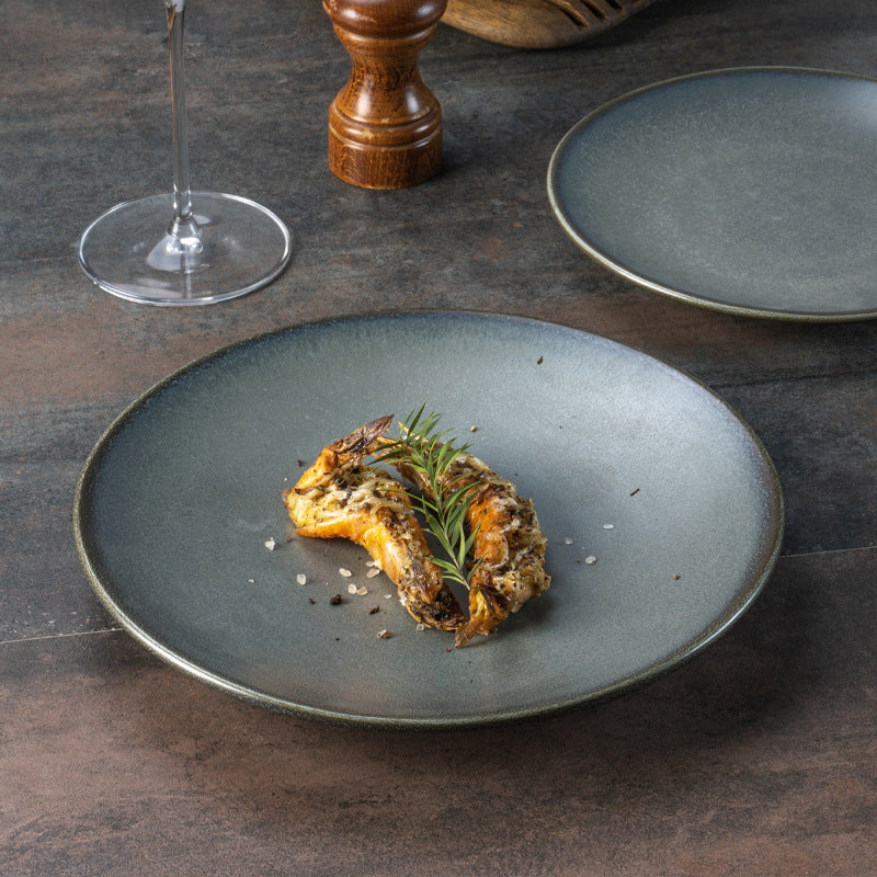 Frosted Minimalist Kitchen Plates And Tableware