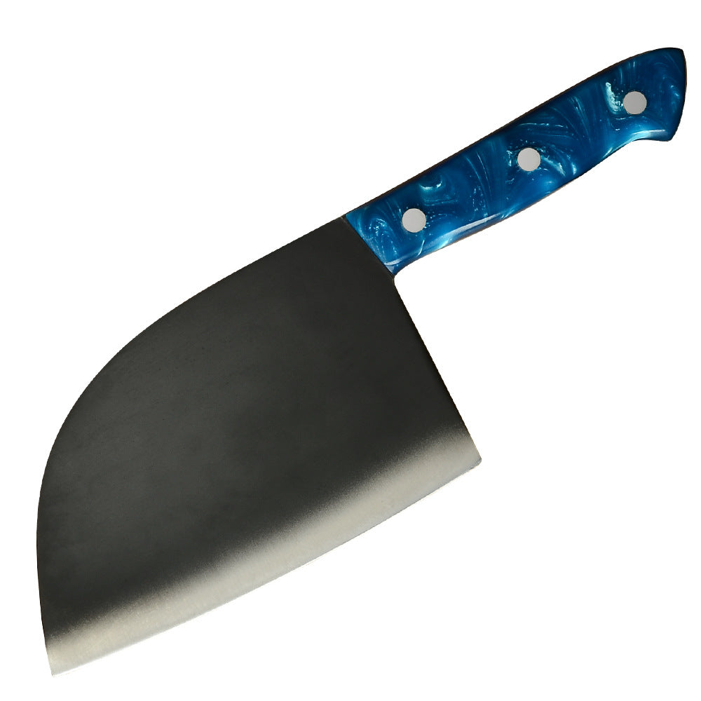 Forged Stainless Steel Kitchen Knife With Blue Handle