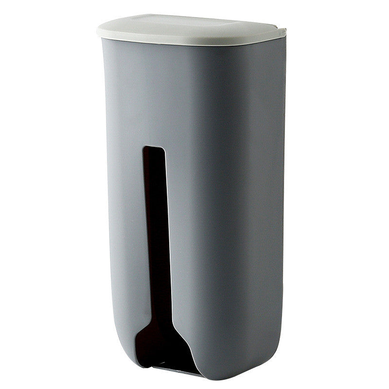 Wall Mounted Plastic Bag Storage Box Large Capacity Non Drilling