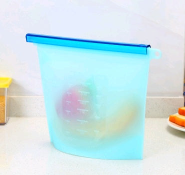 Silicone Vacuum Sealed Food Storage Bag Reusable Fresh Keeping Bag