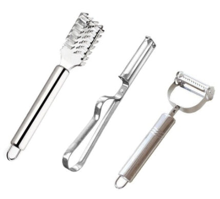 2 In 1 Stainless Steel Potato Peeler Julienne Grater Kitchen Tool