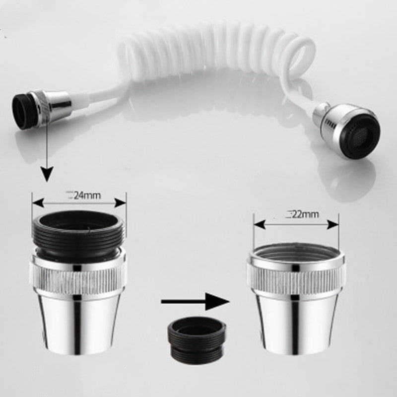 Kitchen Faucet Extender Portable Telescopic Long Hose Flexible Rotating