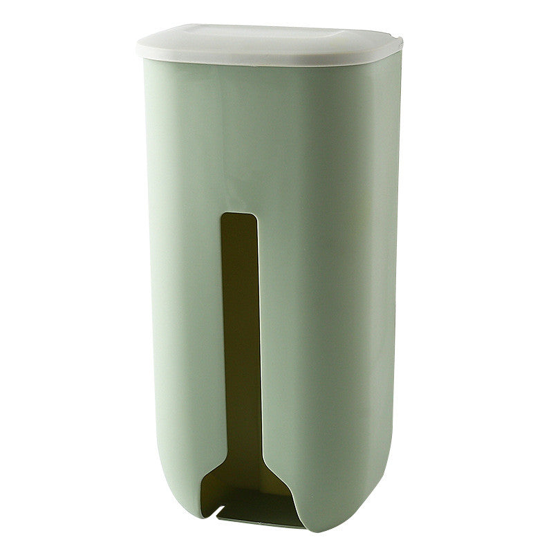 Wall Mounted Plastic Bag Storage Box Large Capacity Non Drilling
