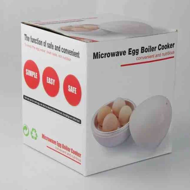 Microwave Egg Steamer Cooker 4 Egg Capacity Kitchen Tool