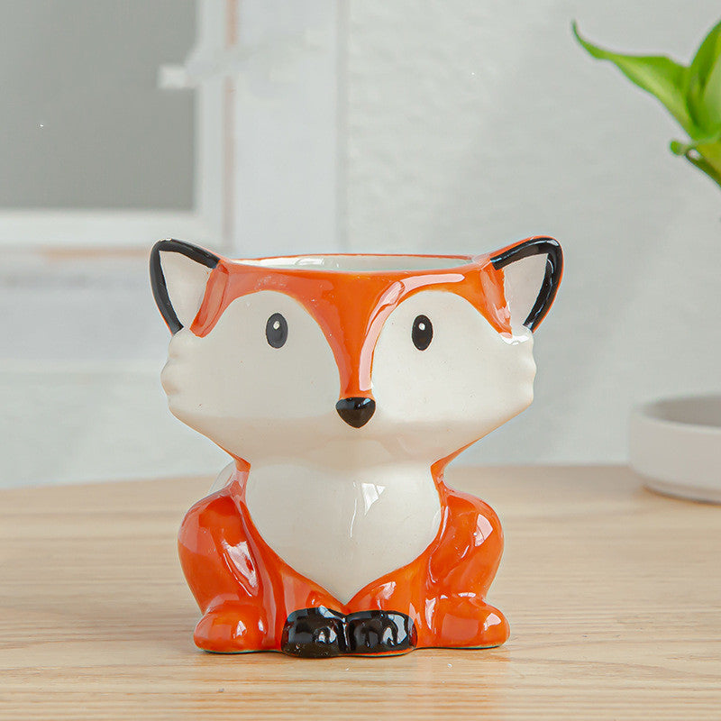 Cartoon Animal Ceramic Succulent Flower Pot