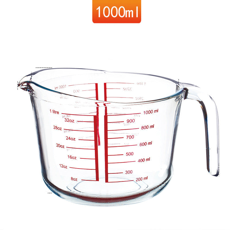 500ml Heat Resistant Tempered Glass Measuring Cup With Scale