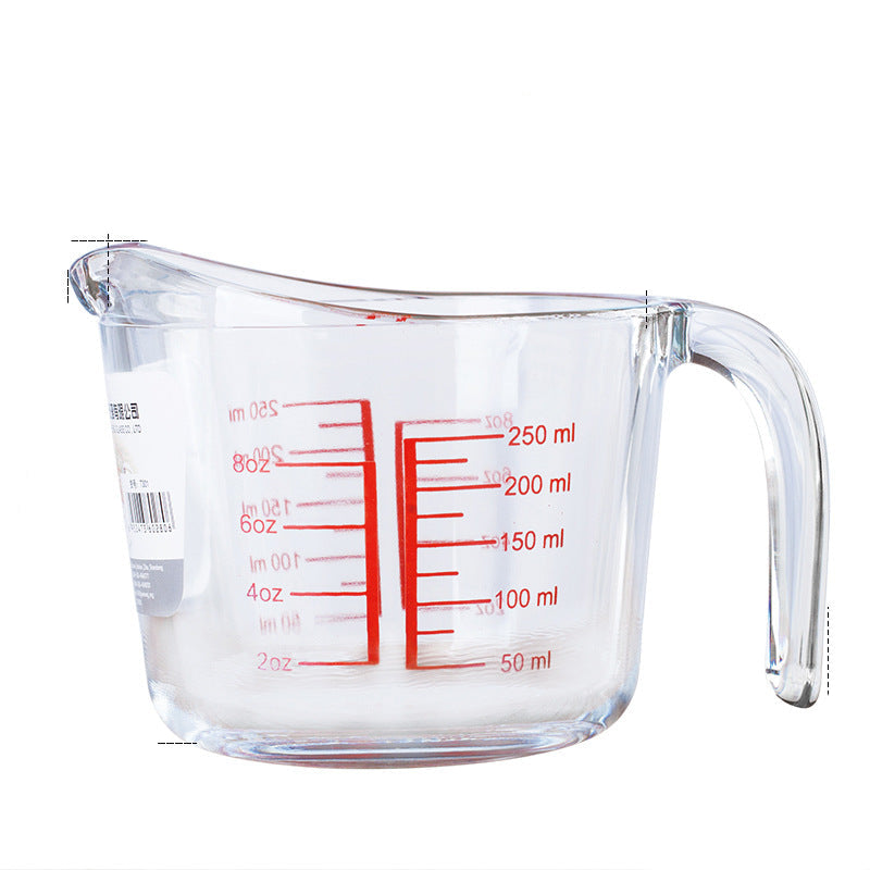 500ml Heat Resistant Tempered Glass Measuring Cup With Scale