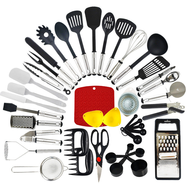 44Pcs Nylon Non-Stick Kitchen Utensil Set Spatula And Spoon