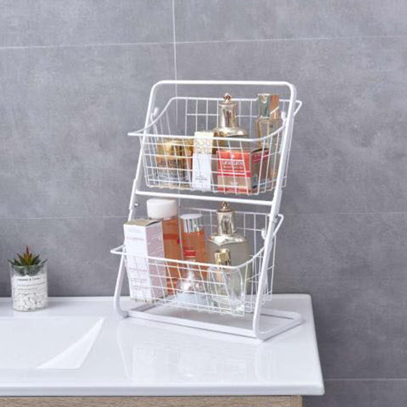 Multilayer Stainless Steel Kitchen Storage Rack With Spice Shelf
