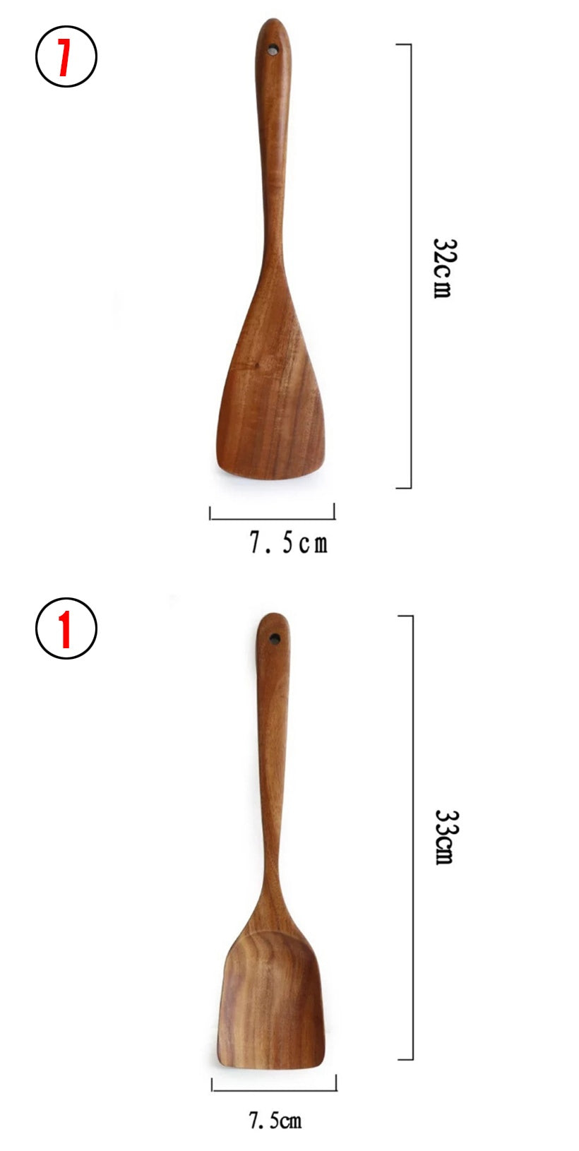 Thailand Teak Wood Kitchen Utensil Set Spoon Ladle Skimmer