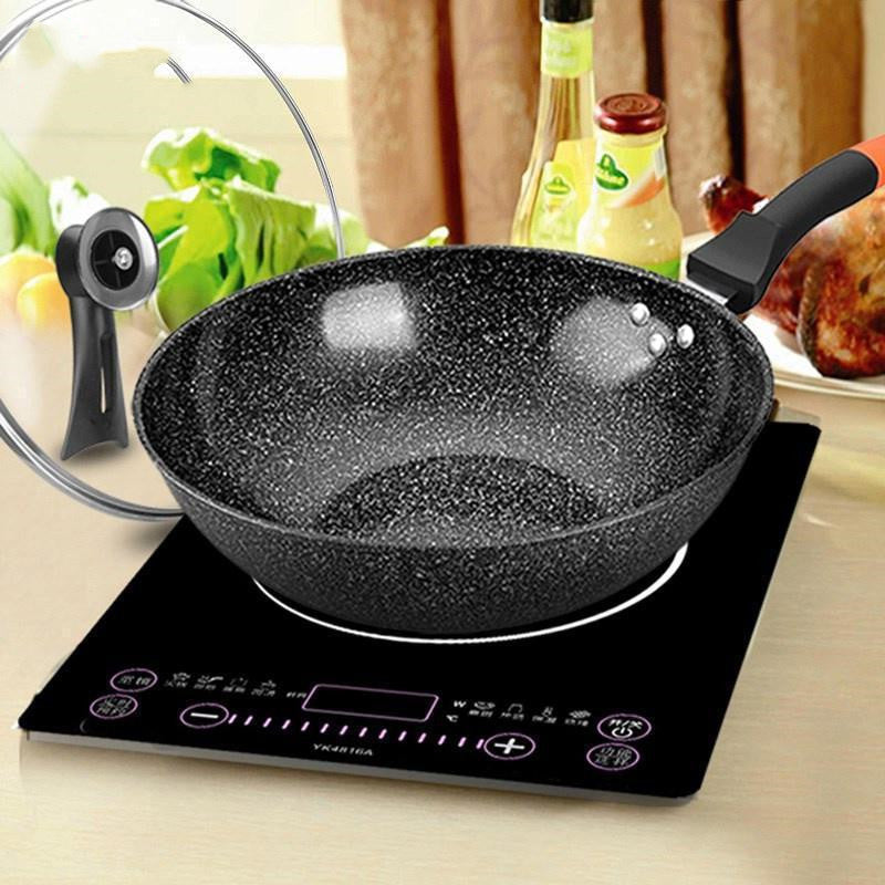 Titanium Coated Medical Stone Frying Pan for Home Cooking