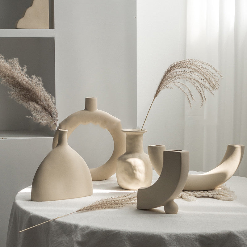 Simplicity Ceramic Vase Dry Flower Home Decor