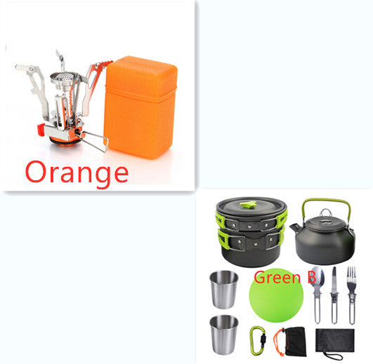 Camping Cookware And Cutlery Set Outdoor Travel Kit