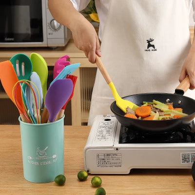 Heat Resistant Silicone Kitchen Utensils Set