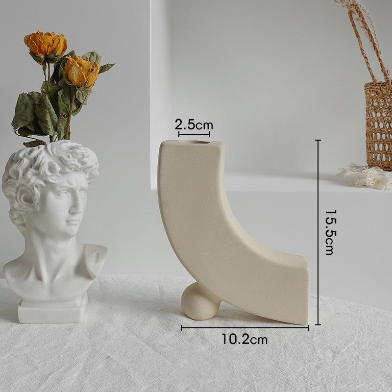 Simplicity Ceramic Vase Dry Flower Home Decor