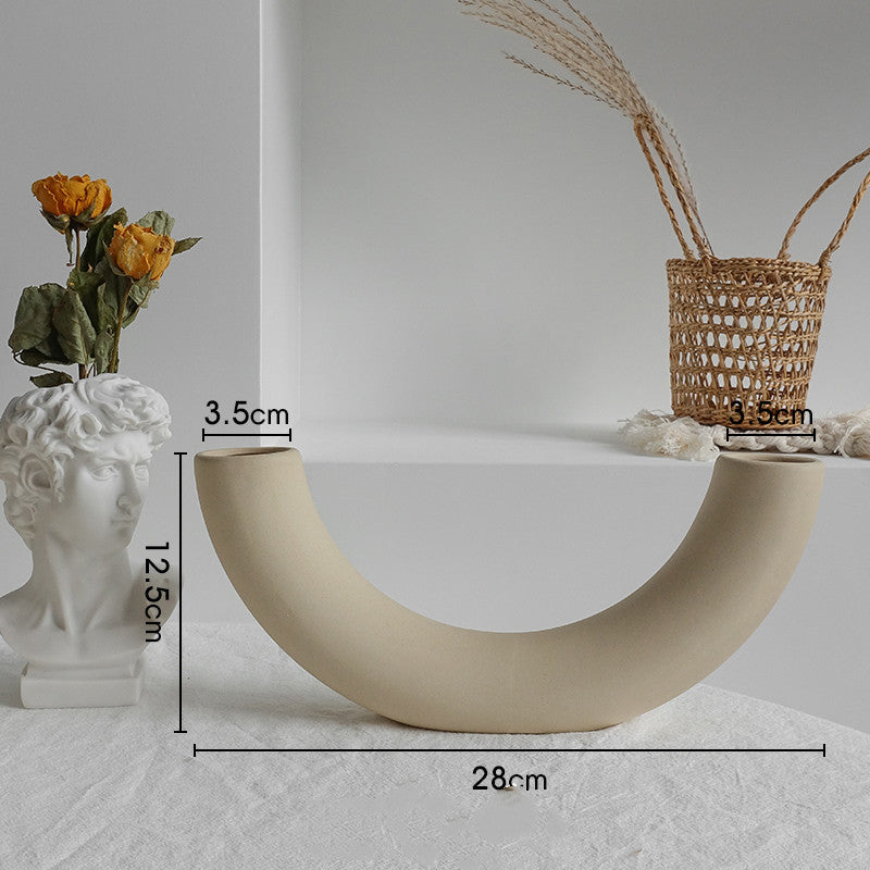 Simplicity Ceramic Vase Dry Flower Home Decor