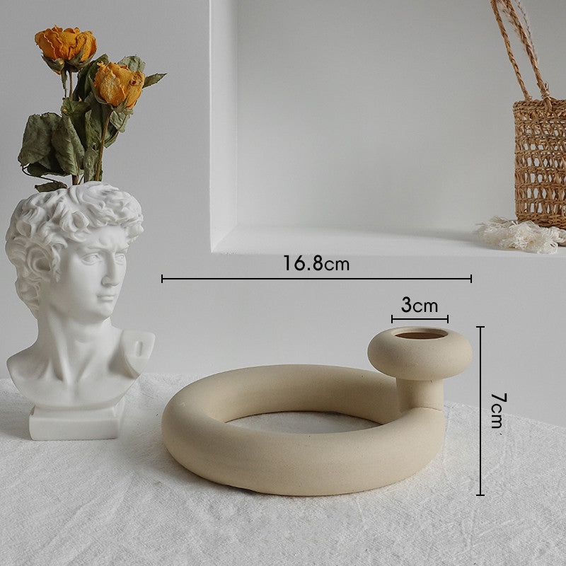 Simplicity Ceramic Vase Dry Flower Home Decor