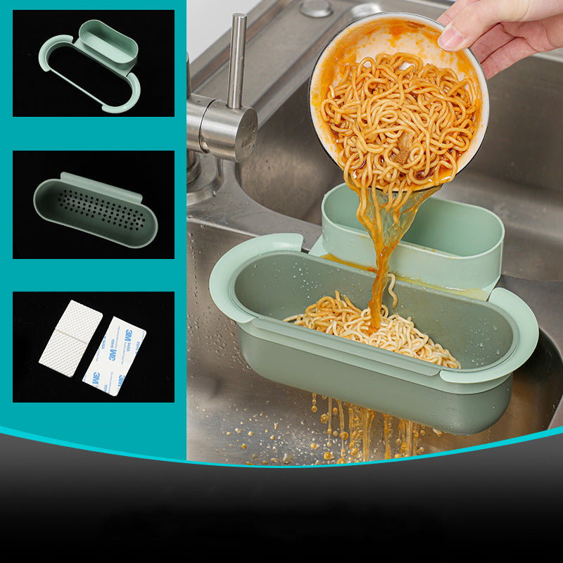 Kitchen Sink Drain Basket With Waste Filter Net