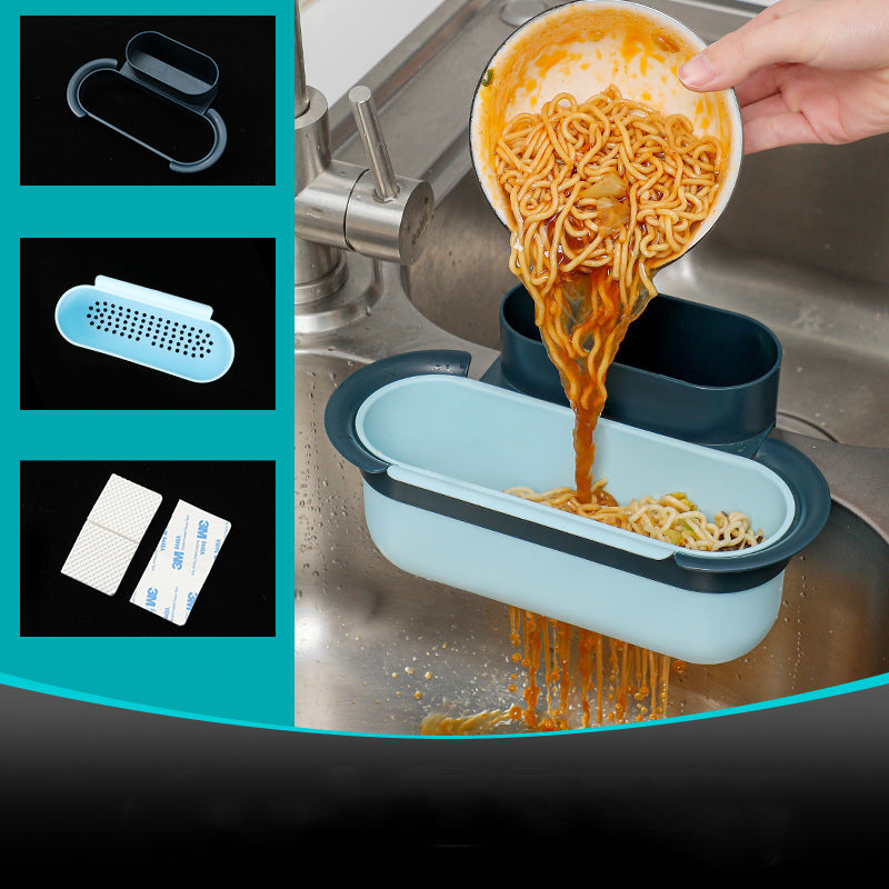 Kitchen Sink Drain Basket With Waste Filter Net