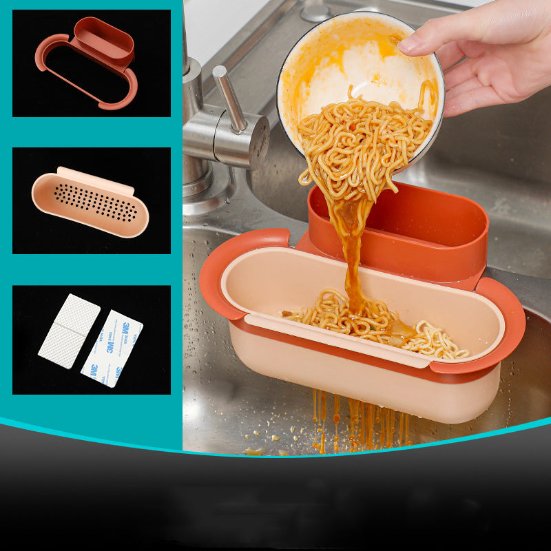 Kitchen Sink Drain Basket With Waste Filter Net