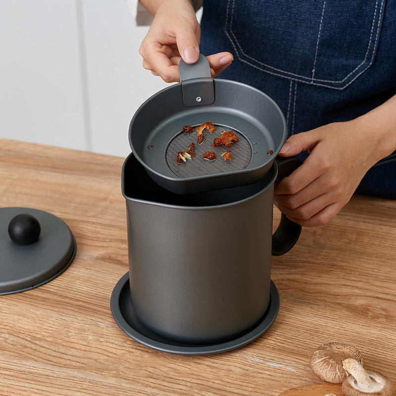 Large Capacity Oil Strainer Storage Container Kitchen Drainer
