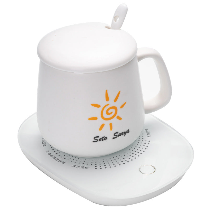 Heated Cup Warmer Insulation Coaster Winter Kitchen Gadget