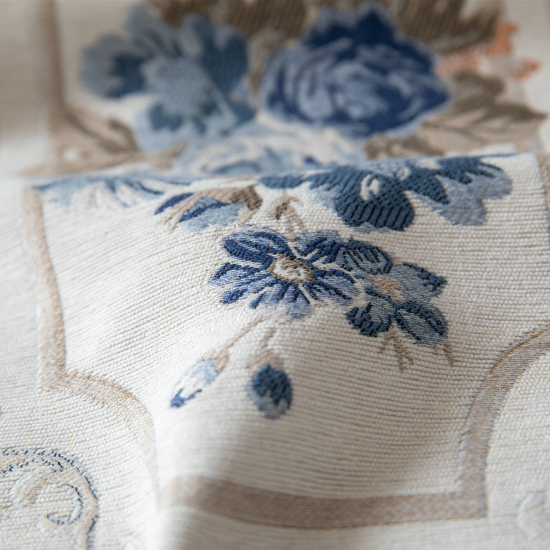 Chenille Tassel Table Runner Polyester Decorative Household Tablecloth