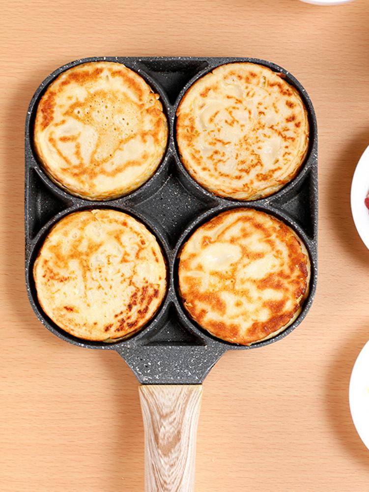 Multi Section Frying Pan For Eggs Burgers And Omelettes
