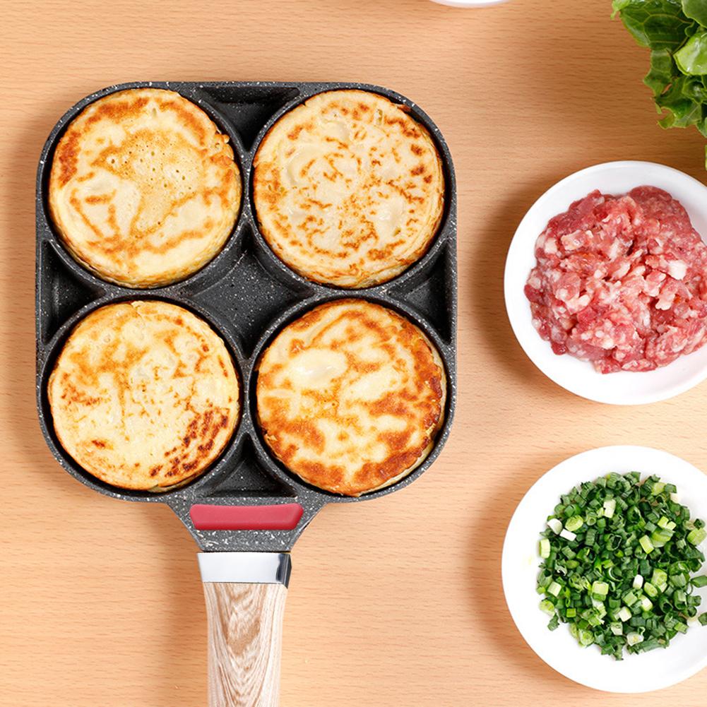 Multi Section Frying Pan For Eggs Burgers And Omelettes