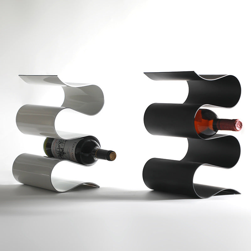 Wrought Iron Wine Rack Bar Counter Storage Decor