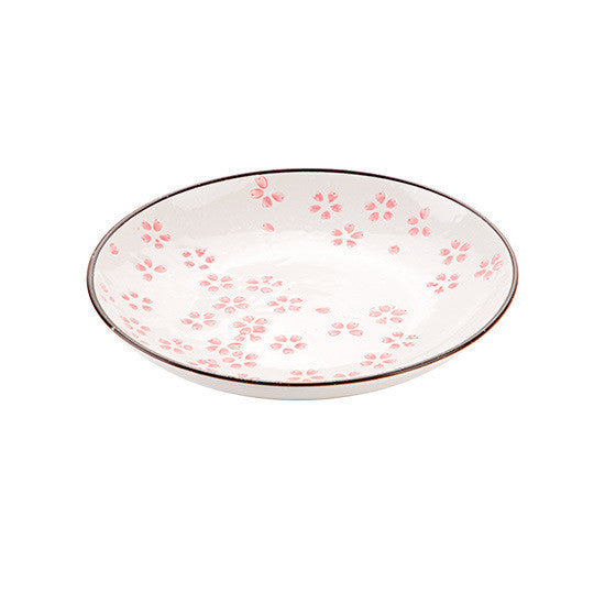 Cherry Blossom Ceramic Dinner Plate Kitchen Tableware