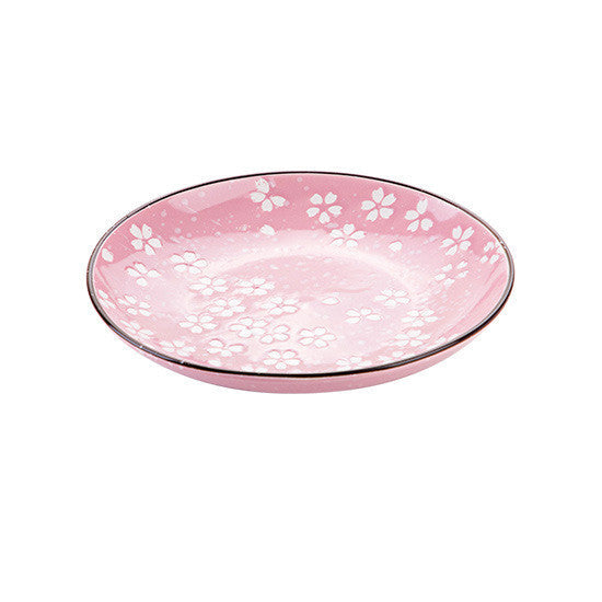 Cherry Blossom Ceramic Dinner Plate Kitchen Tableware