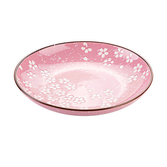 Cherry Blossom Ceramic Dinner Plate Kitchen Tableware