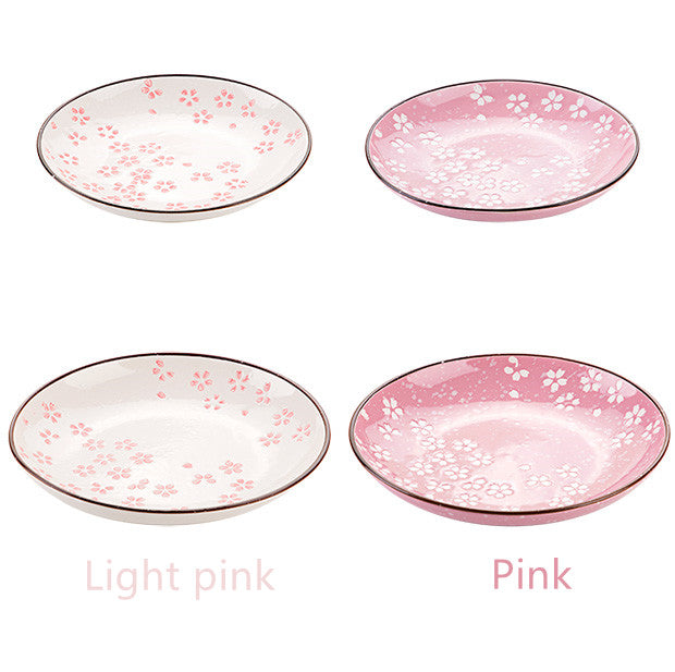 Cherry Blossom Ceramic Dinner Plate Kitchen Tableware