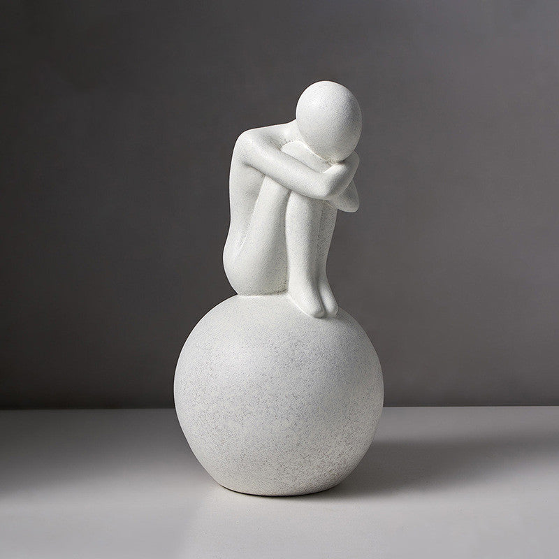Nordic Abstract Love Figure Sculpture Living Room Decor