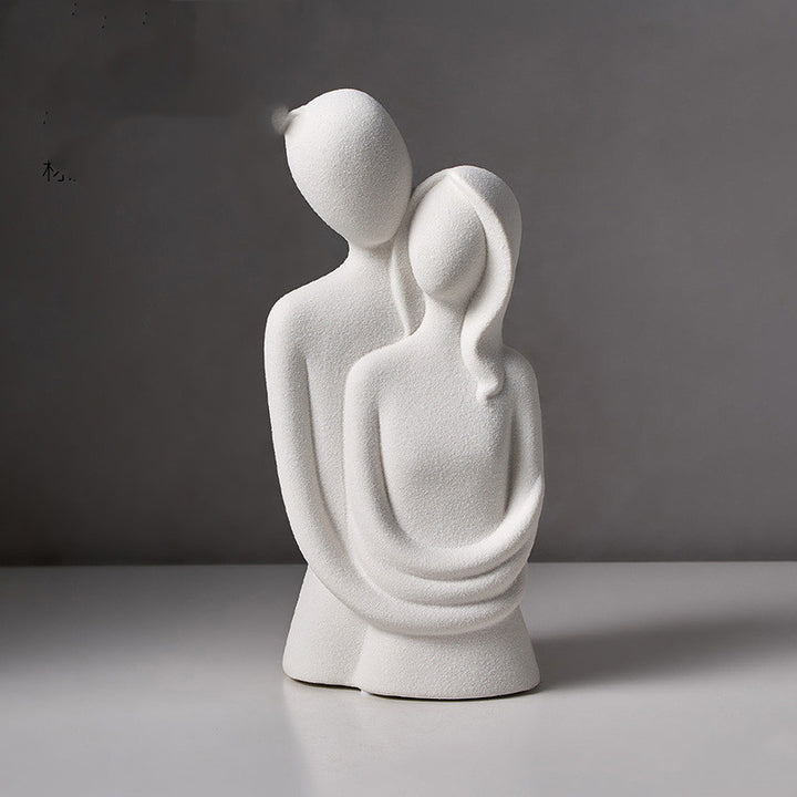 Nordic Abstract Love Figure Sculpture Living Room Decor